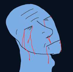 Wojak blue modern art — Wojak meme