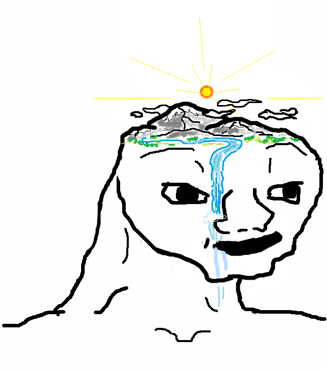 Brainlet sunny island brain — Brainlet meme