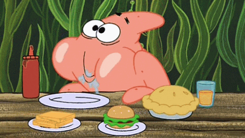 Patrick Hungry For More — Reaction meme