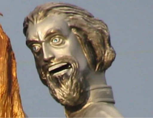Bronze shocked sculpture Cali Pack 3 sticker — Sticker Packs meme