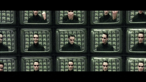 The Architect's Monitor Wall — Reaction meme