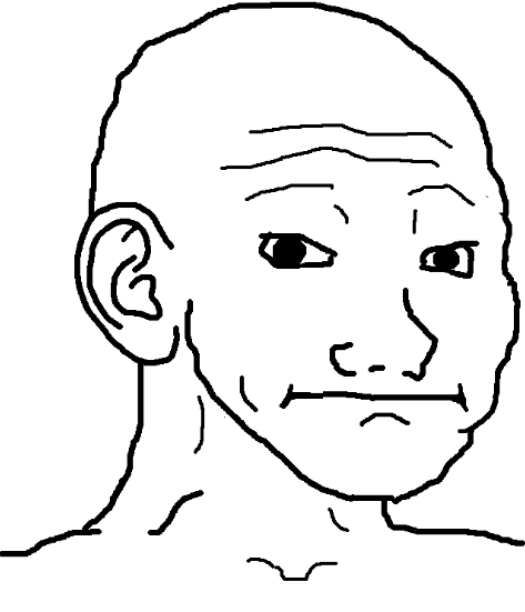 Wojak big ear jim face — Wojak meme