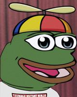 Pepe happy spinny hat — Pepe meme