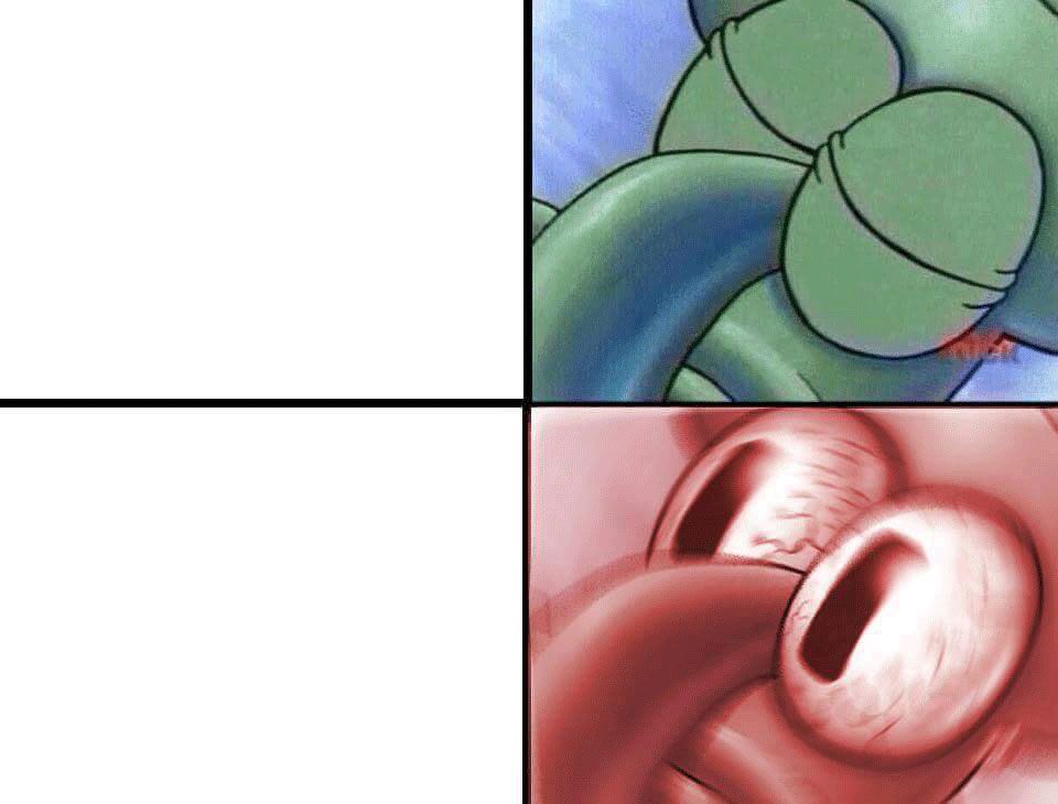 Sleeping Squidward meme template — Templates meme