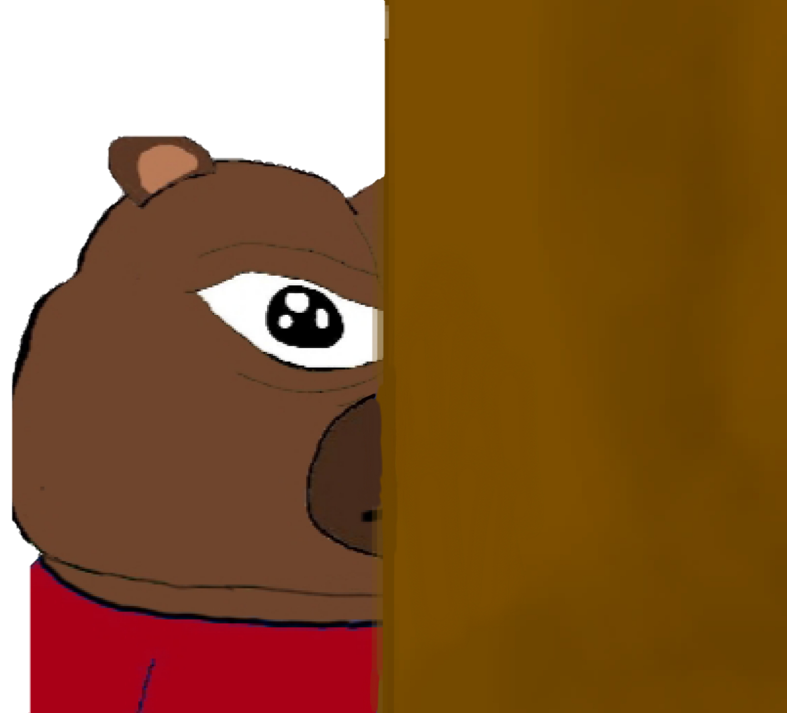 Bobo peeking behind door — Bobo meme
