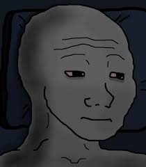 Wojak sad bed night — Wojak meme
