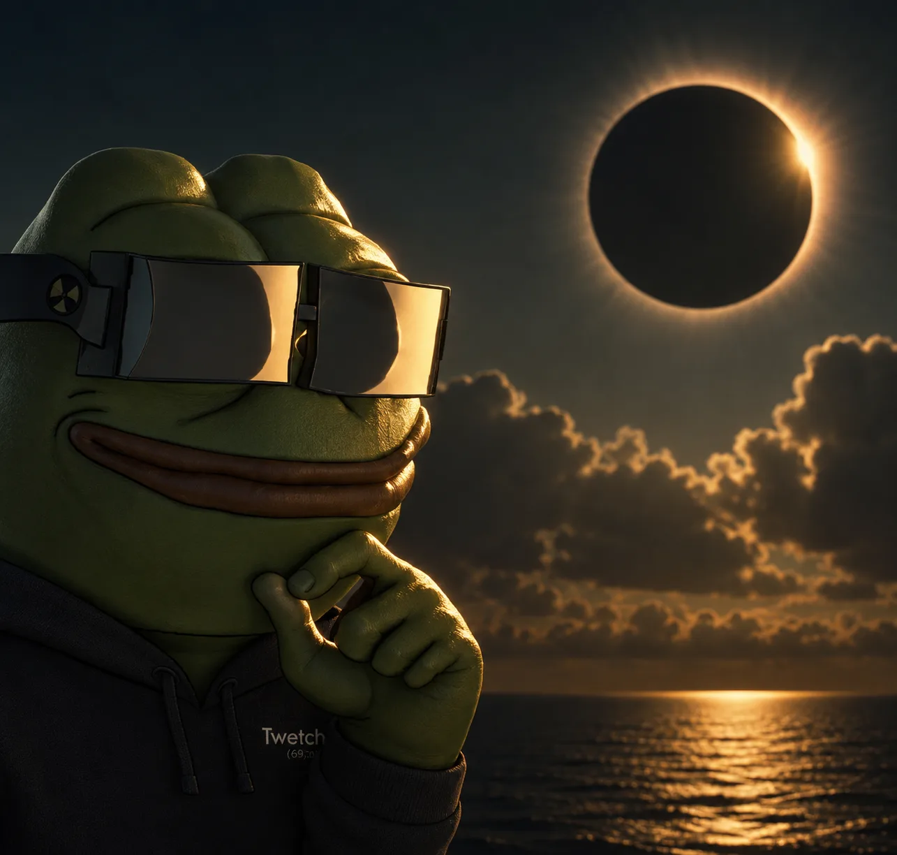 Eclipse Frog — Twetch meme