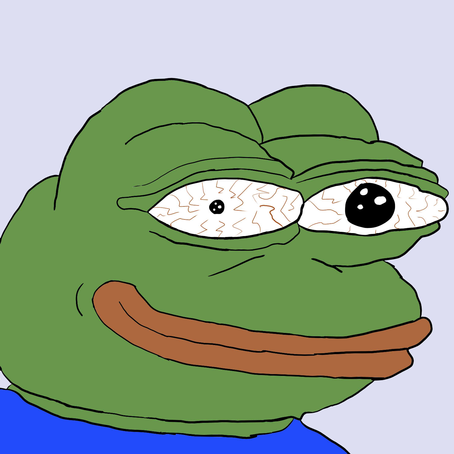 Pepe crazy eyes — Pepe meme