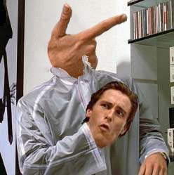 Bateman checkem with face — Reaction meme