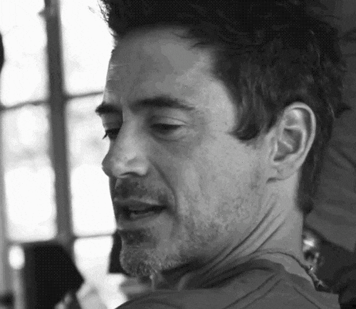 Robert Downey Jr Biting Lips — Reaction meme