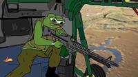 Pepe m60 machine gun door gunner — Pepe meme
