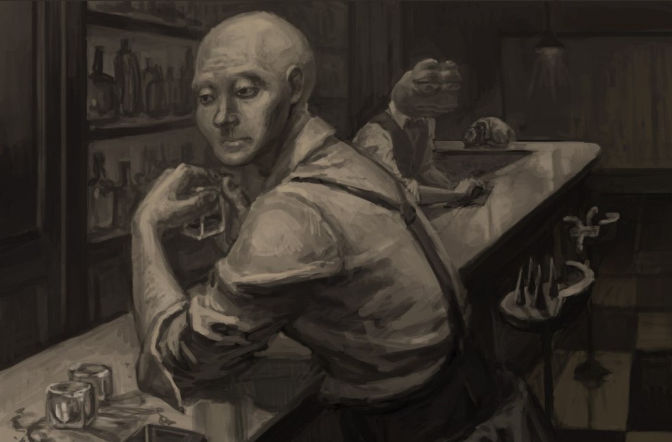 Pepe wojak bar portrait — Pepe meme