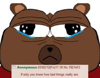 Bobo crying if you only knew how bad things were — Bobo meme