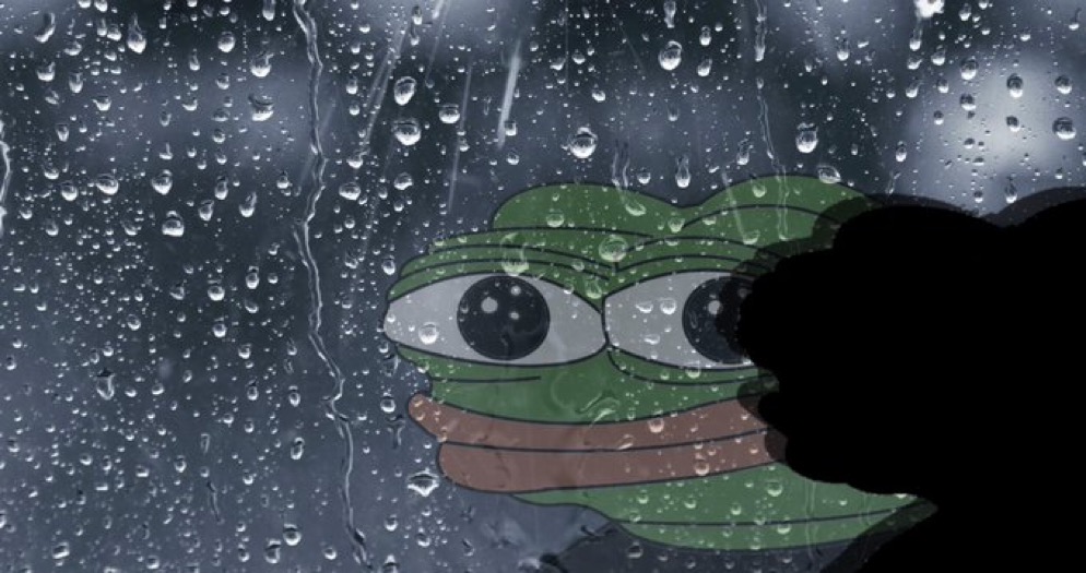 Pepe apu looking out rainy window — Apu meme