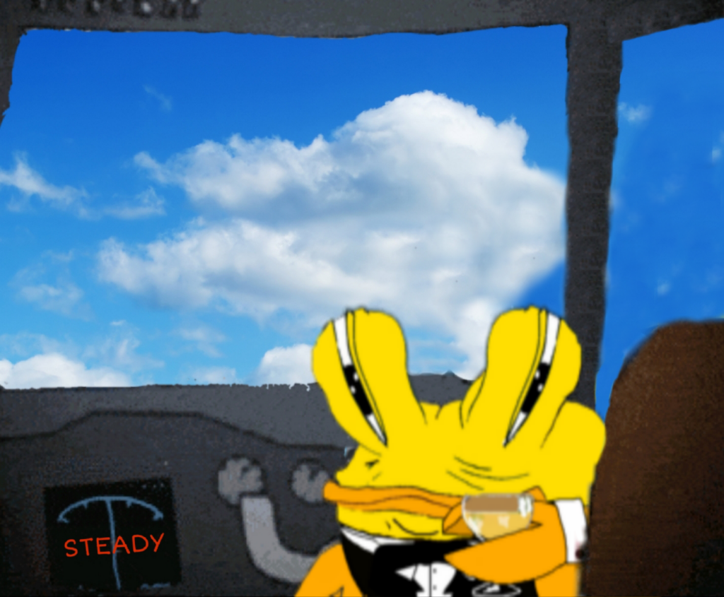 Crab holds airplane steady — Reaction meme