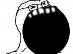 Wojak soy boy huge mouth — Wojak meme