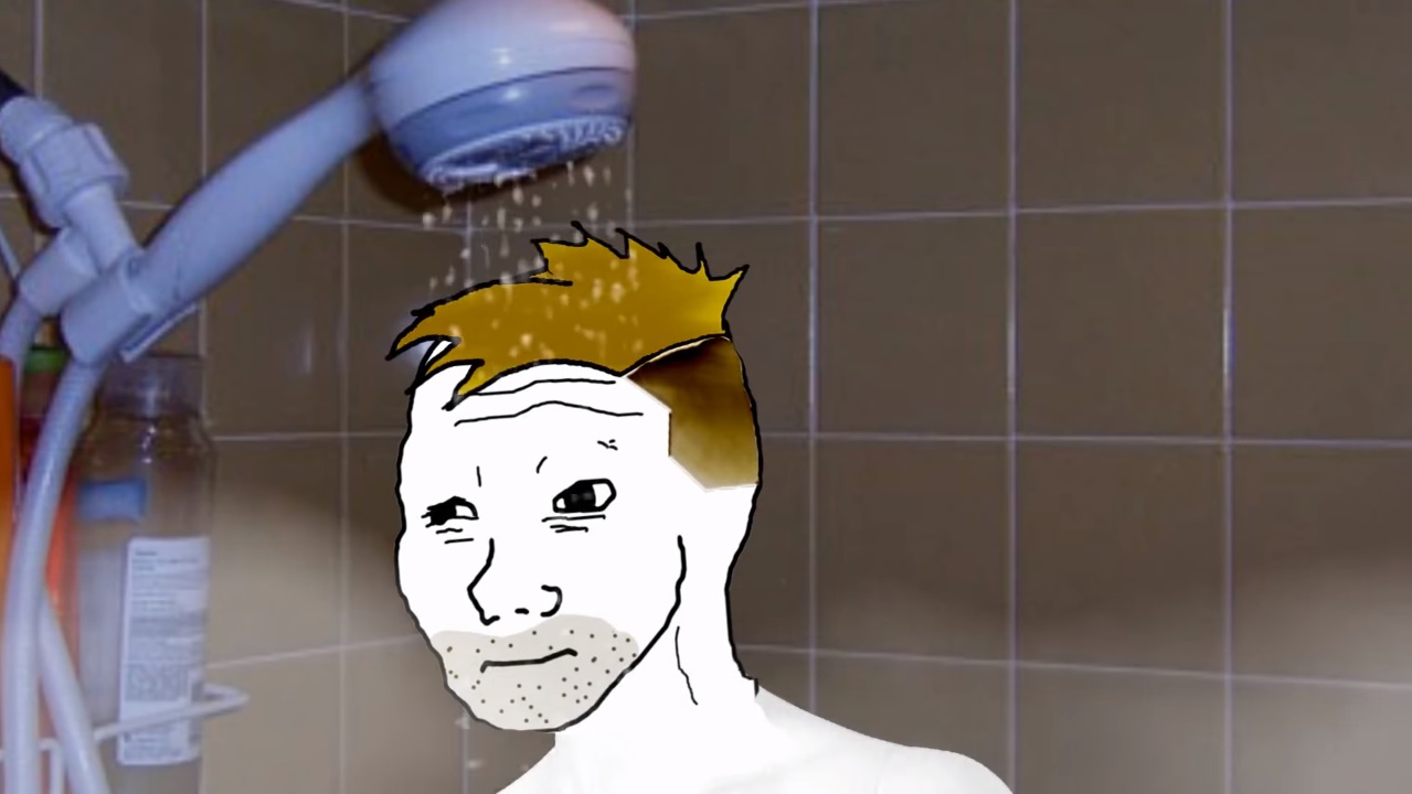 Wojak pre doomer shower — Wojak meme