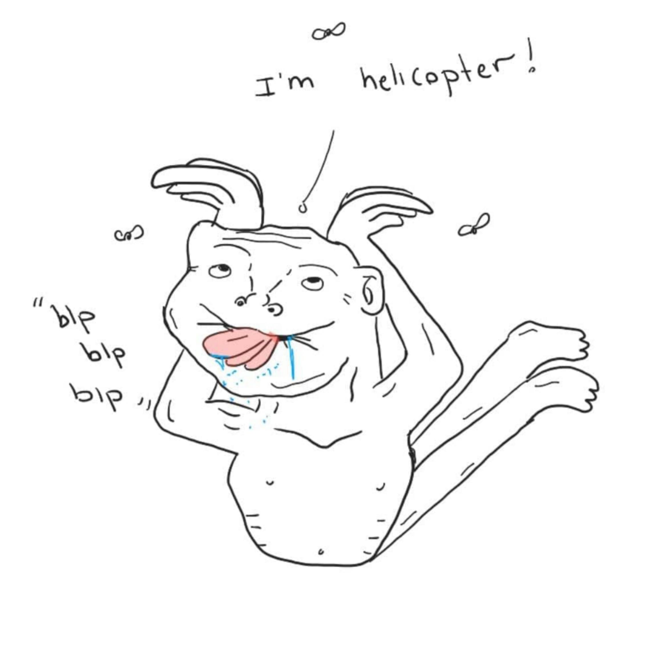 Brainlet is helicopter — Brainlet meme