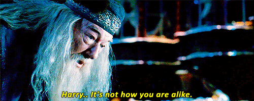 Dumbledore Harry, It's Not How You Are Alike — Reaction meme