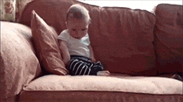 Baby Tip Over on Couch — Memes meme