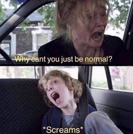 Why Can't You Just Be Normal meme template — Templates meme