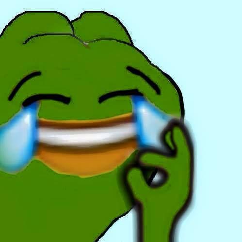 Pepe laughing emoji — Pepe meme