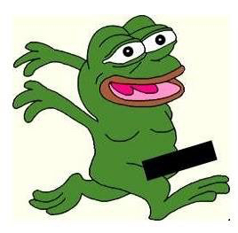 Pepe streaking censored — Pepe meme