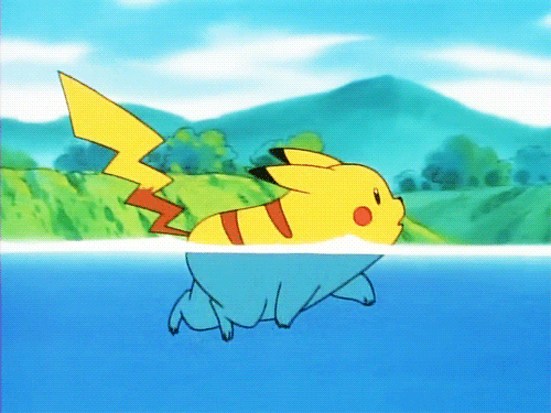 Pikachu Swimming — Reaction meme