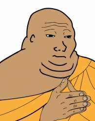 Wojak fat buddhist monk — Wojak meme