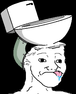 Brainlet full sized toilet brain — Brainlet meme