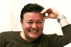 Ricky Gervais lol — Reaction meme