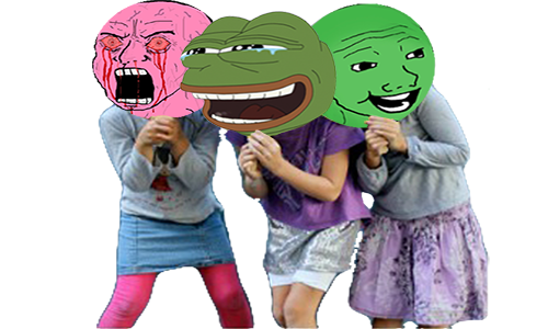 Laughing pepe wojaks — Reaction meme