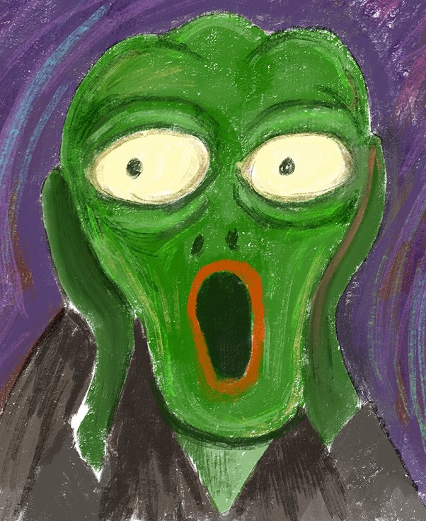 Pepe the scream — Pepe meme