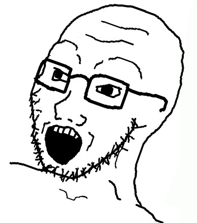 Wojak soy face tilted — Wojak meme