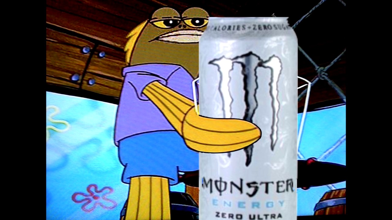 Spongebob character holding monster — Reaction meme