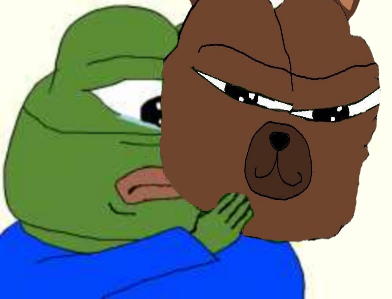 Pepe wears bobo mask — Pepe meme