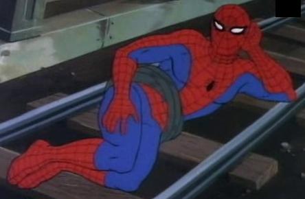 Sexy Railroad Spiderman meme template — Templates meme