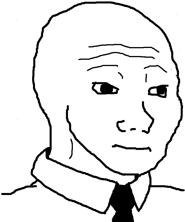 Wojak netural tie — Wojak meme
