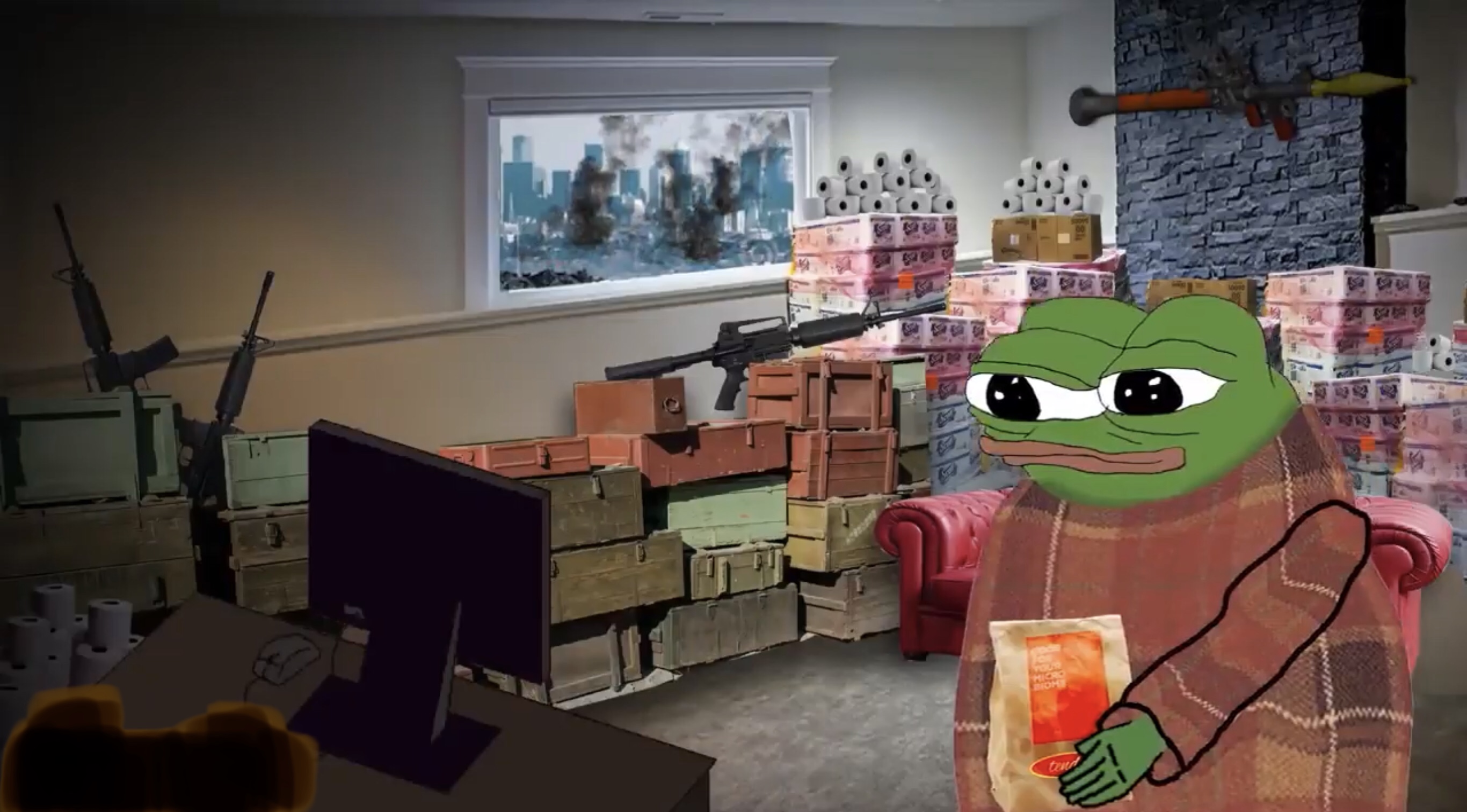 Pepe prepper comfy — Pepe meme