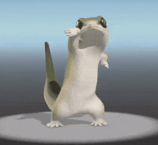Lizard dancing — Reaction meme