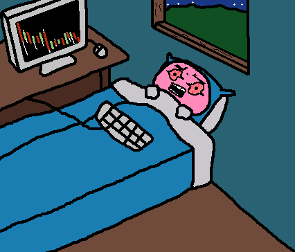 Pink wojak bed cartoon — Wojak meme