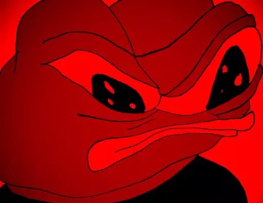 Red angry face Frog Friends sticker — Sticker Packs meme