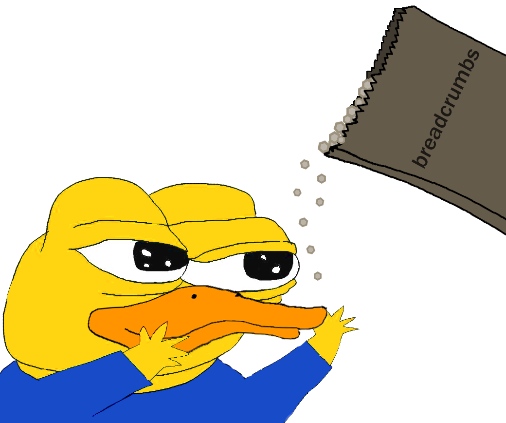 Pepe duck bread crumbs — Pepe meme