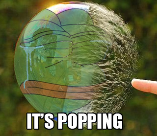 Pepe bubble popping — Pepe meme