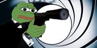 Pepe james bond shooting — Pepe meme