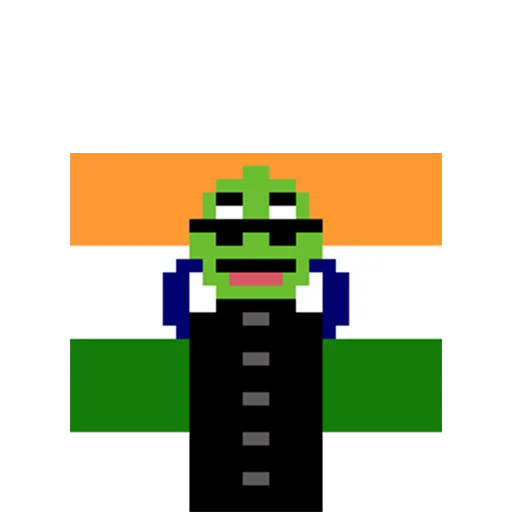 Pixel jeet flag Jeet Degen sticker — Sticker Packs meme