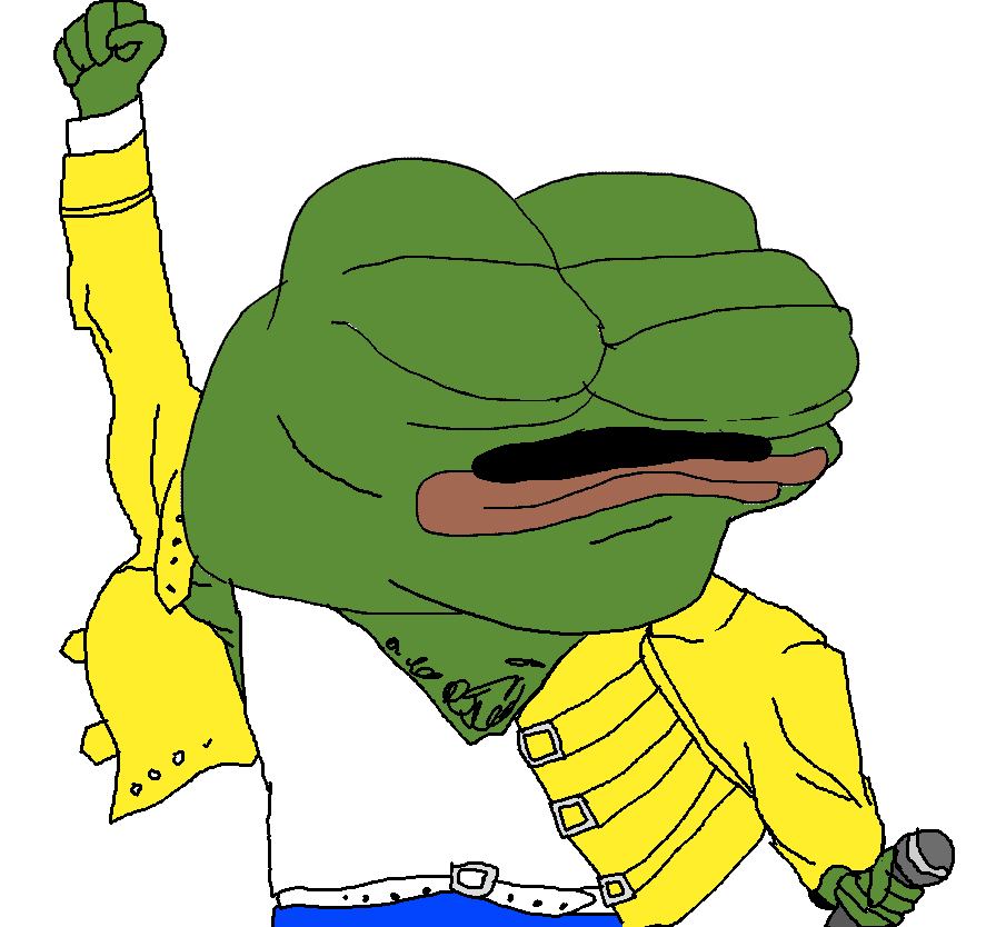 Pepe freddy mercury — Pepe meme