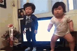 Kids Dancing Duo — Reaction meme