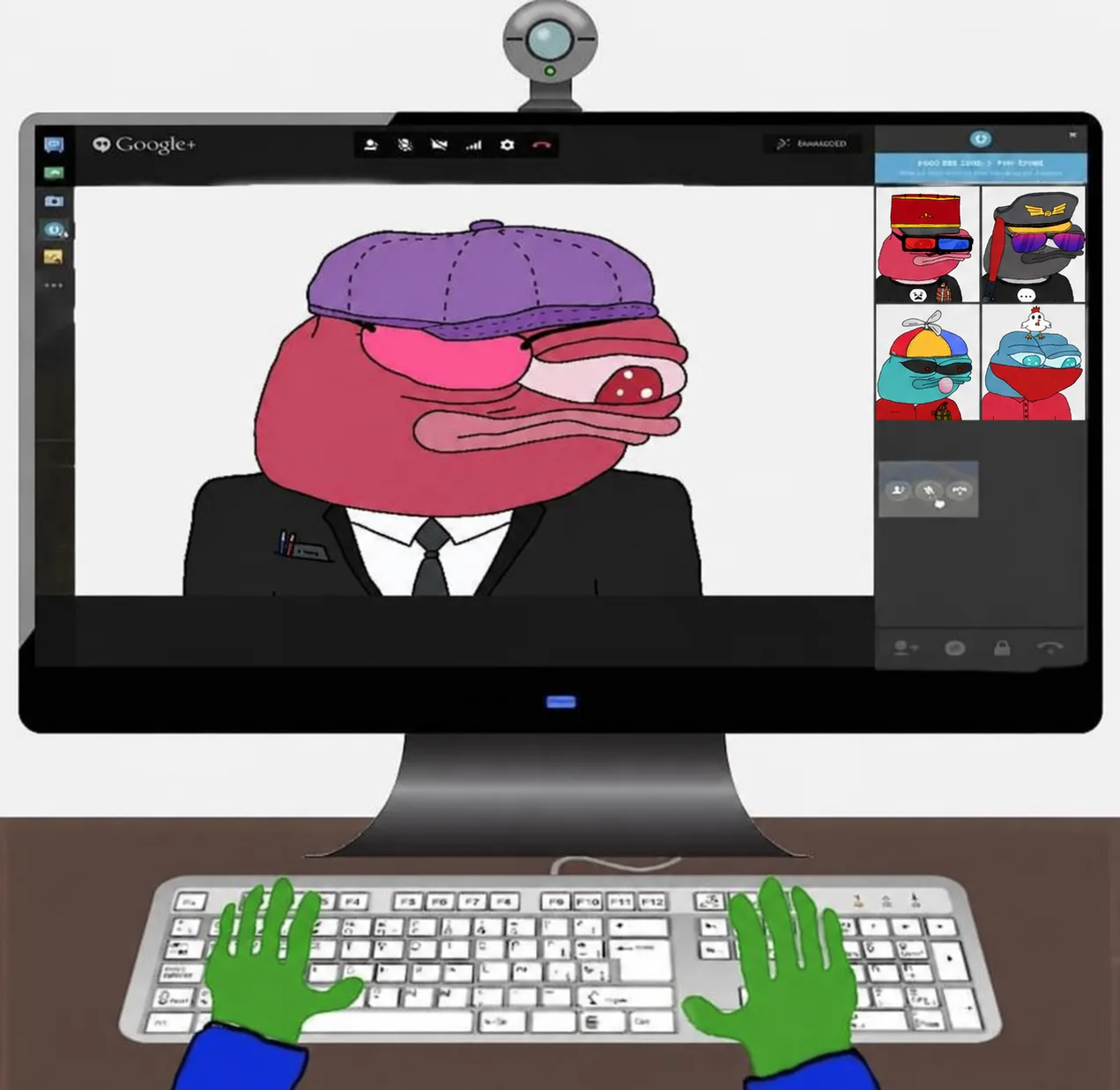 Group call — Twetch meme