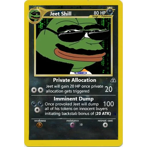 Jeet pokemon card Jeet Degen sticker — Sticker Packs meme